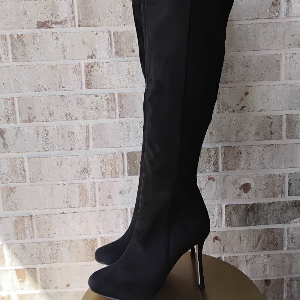 Jessica Simpson Nicolosi Over The Knee Black Stiletto High Heel Boots Women’s